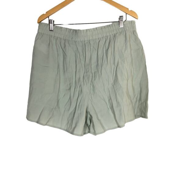 Madewell Softdrape Shorts Pull On High Rise Cargo Sage Mist Green NWT Size XL - Picture 7 of 12